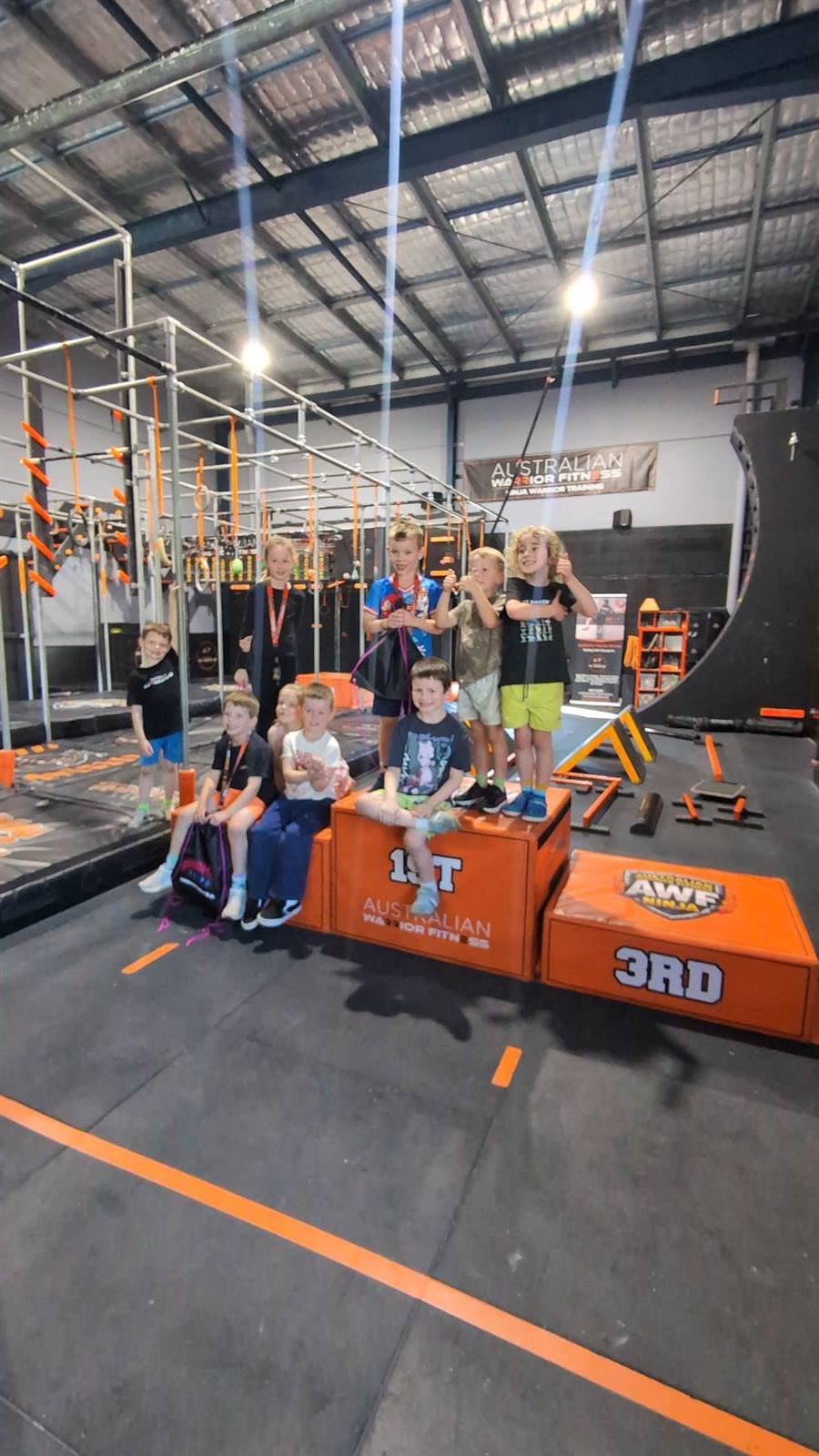 AWF kids ninja party group
